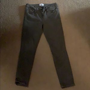 Paige army green jeans